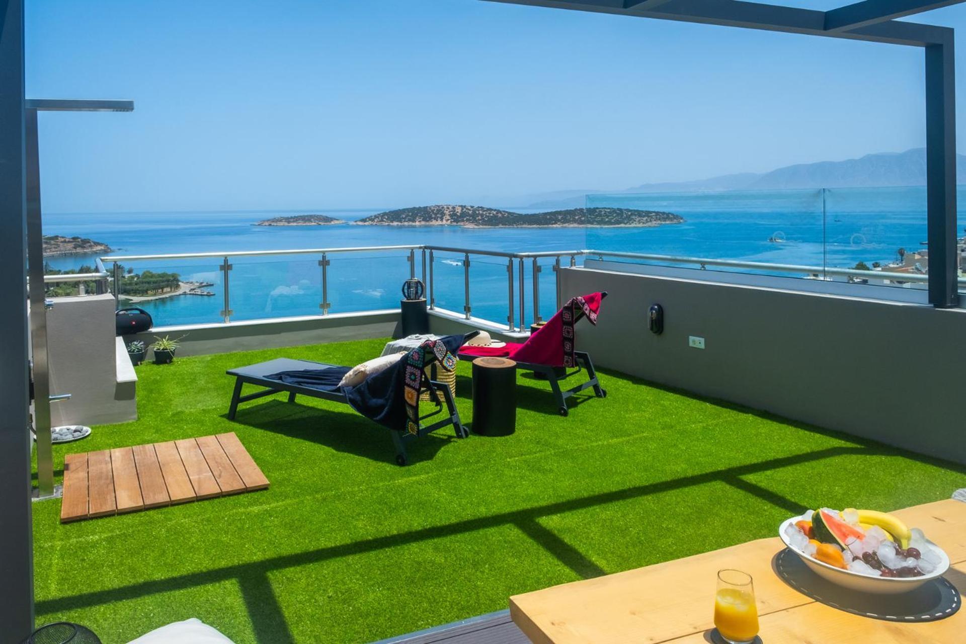 圣尼古拉奥斯Thea Panoramic Sea View公寓 外观 照片