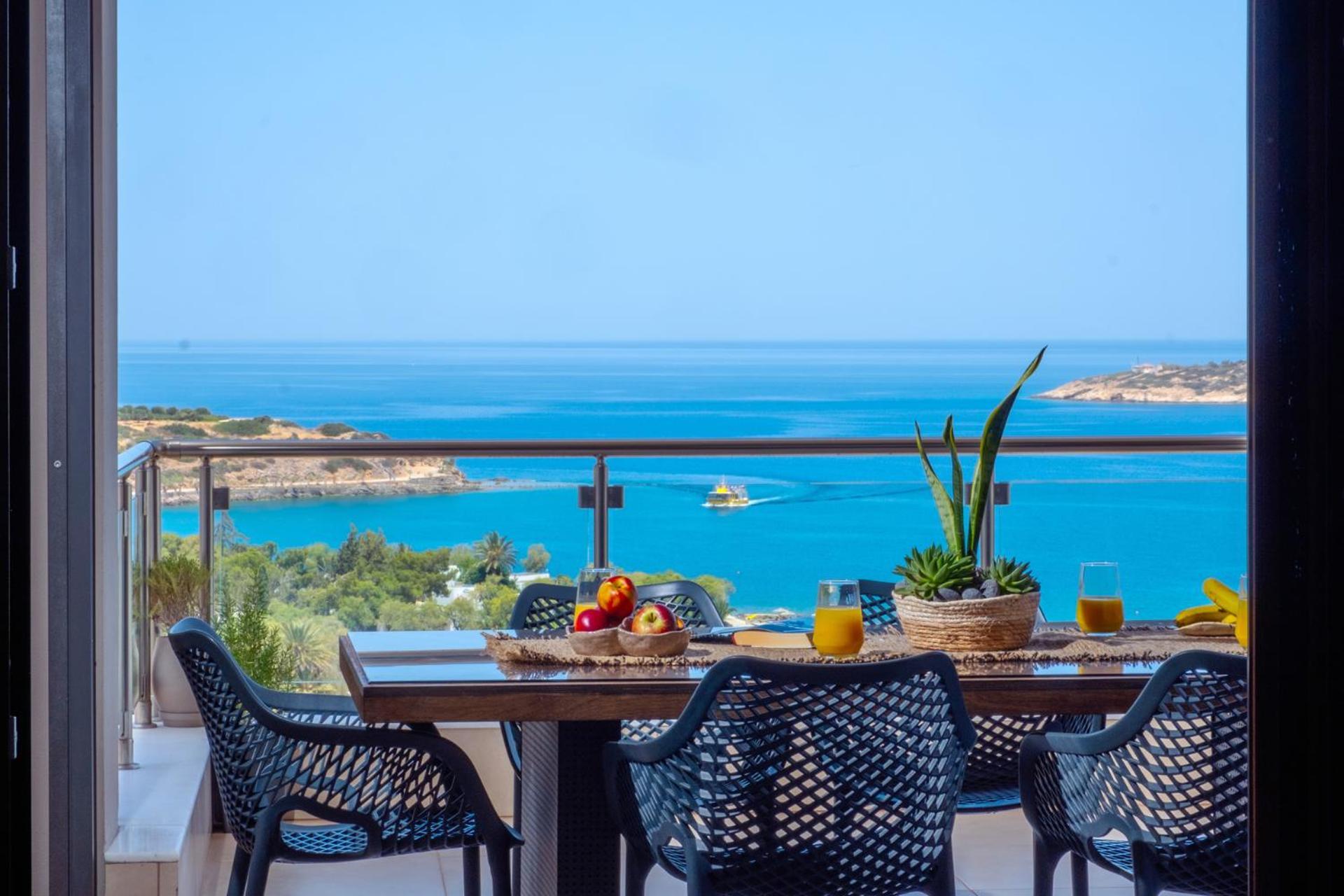 圣尼古拉奥斯Thea Panoramic Sea View公寓 外观 照片
